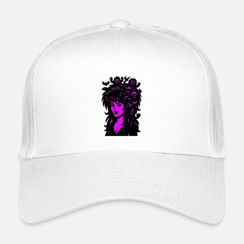 Vampir-Lady mit Superhair! Kinder Trucker-Cap