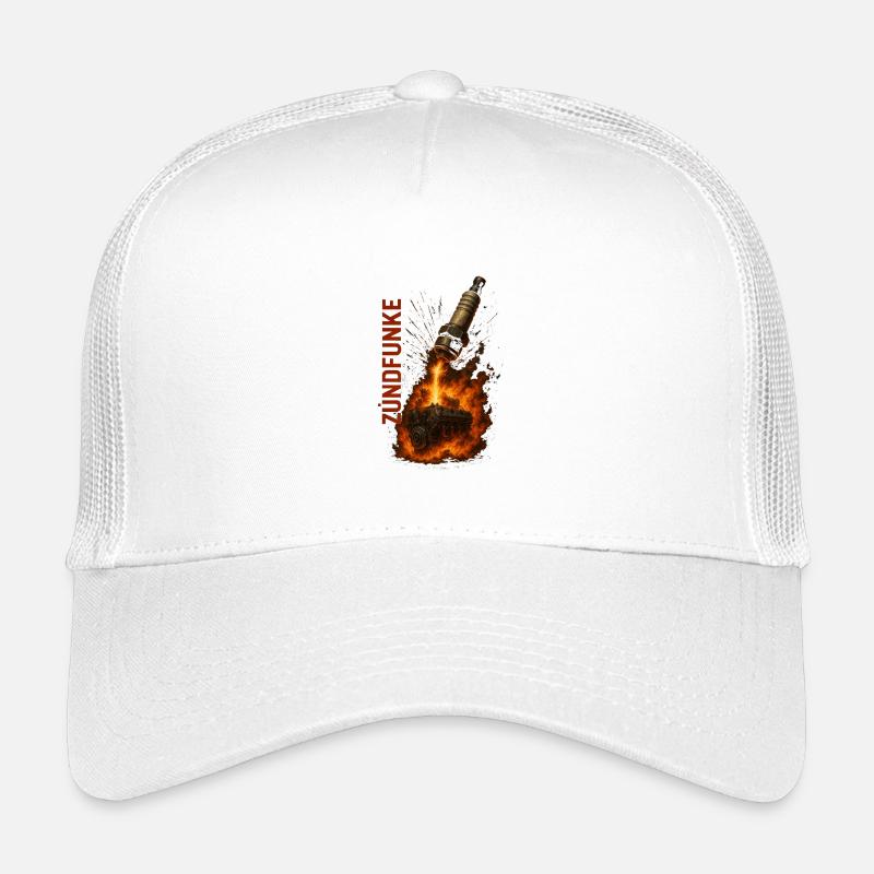 ZÜNDFUNKE – Firestarter - Kinder Trucker-Cap - Weiß