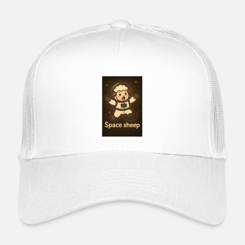 Weltraum-Schafe - Kinder Trucker-Cap - Weiß