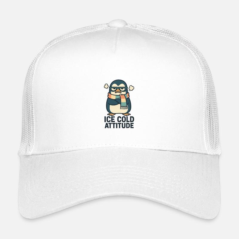 Eiskalte Haltung Pinguin Kinder Trucker-Cap