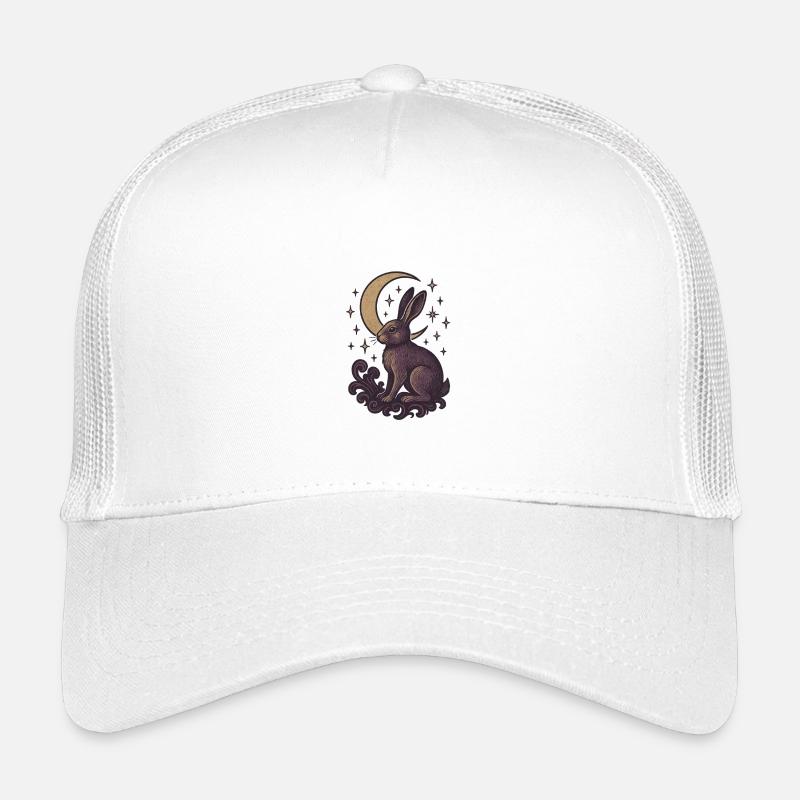 Himmlischer Hase Mystische Illustration - Kinder Trucker-Cap - Weiß