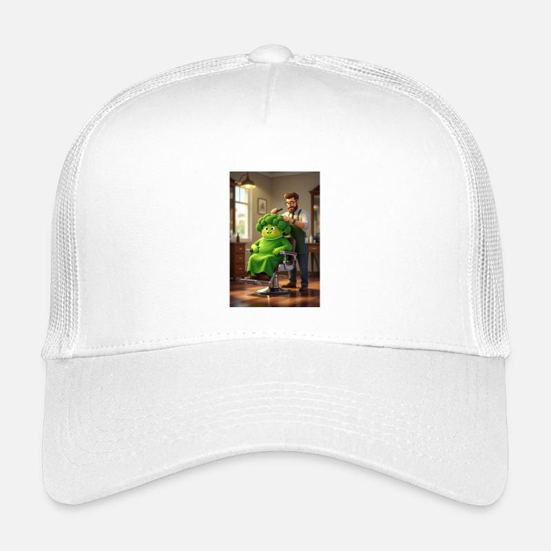 Broccoli Chef Makeover Illustration Kids’ Trucker Cap