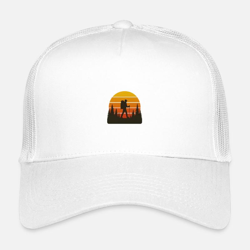 Adventurous hiker sunset Kids’ Trucker Cap