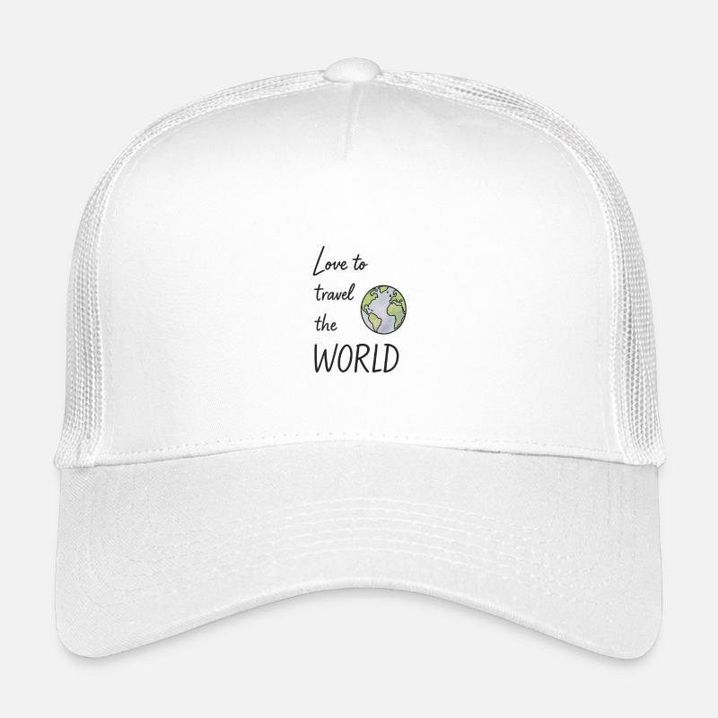 Reise Liebe Erde Illustration Kinder Trucker-Cap