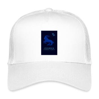 Steinbock Sternzeichen 22.12. – 19.01. Design - Kinder Trucker-Cap - Weiß - Vorne