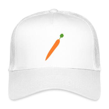 Lebendige Karottenillustration für Feinschmecker - Kinder Trucker-Cap - Weiß - Vorne