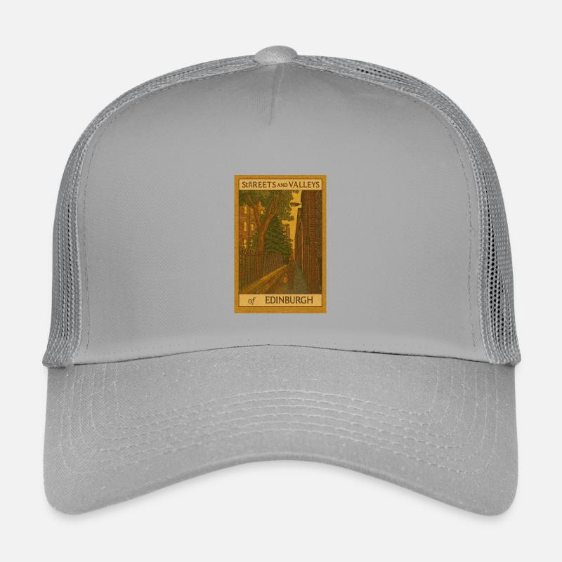Edinburgh Streets and Valleys Illustration Kids’ Trucker Cap
