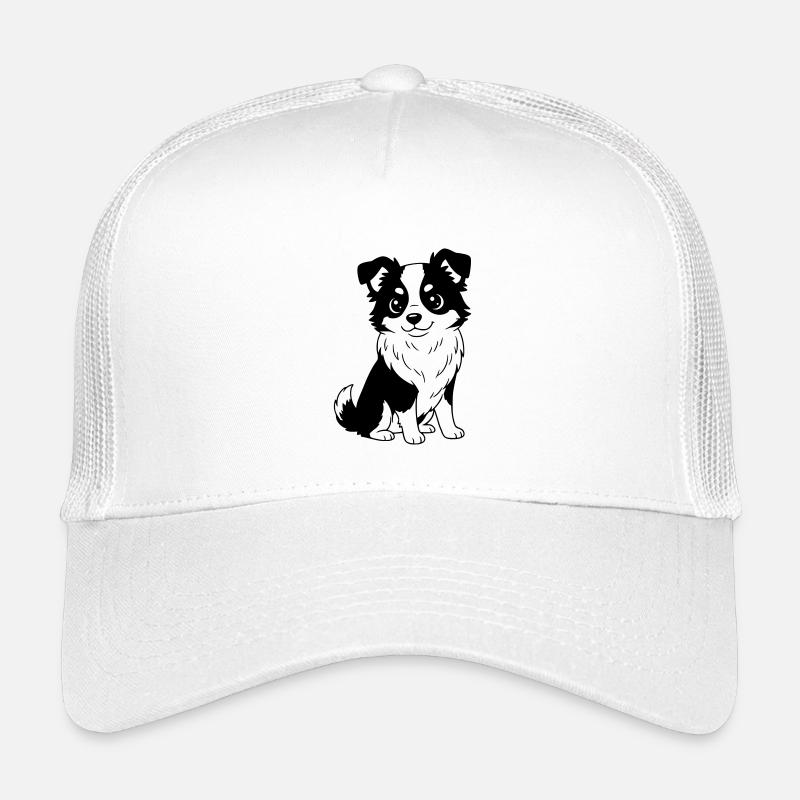 Australian Shepherd - Aussi - black and white Kids’ Trucker Cap