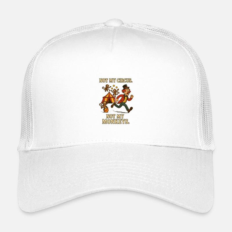 Pas mon cirque. Pas mes singes. Casquette trucker enfant
