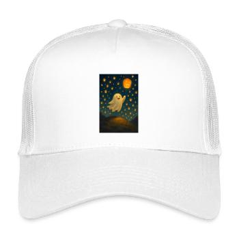 Ghost with jack-o'-lantern - Kids’ Trucker Cap - white - Front