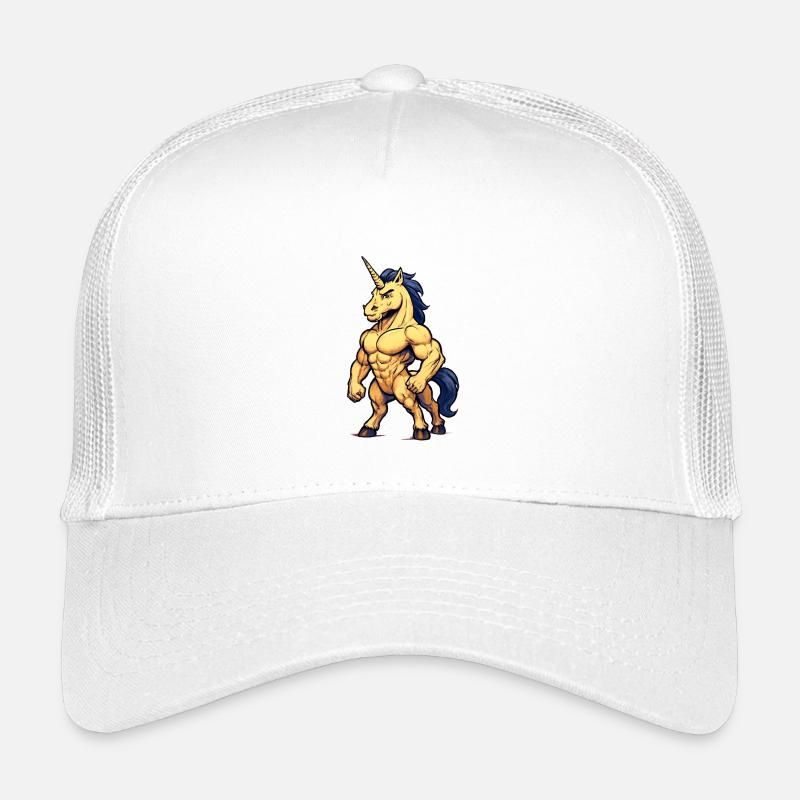 Muskulöses Einhorn Kinder Trucker-Cap
