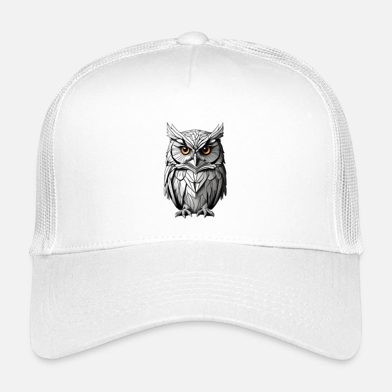 Portrait monochrome de hibou sage Casquette trucker enfant