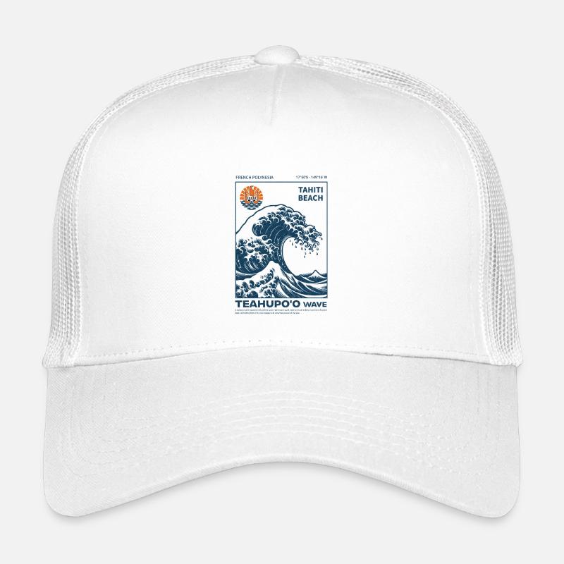 Teahupo'o Wave Tahiti Ocean Blue Kids’ Trucker Cap
