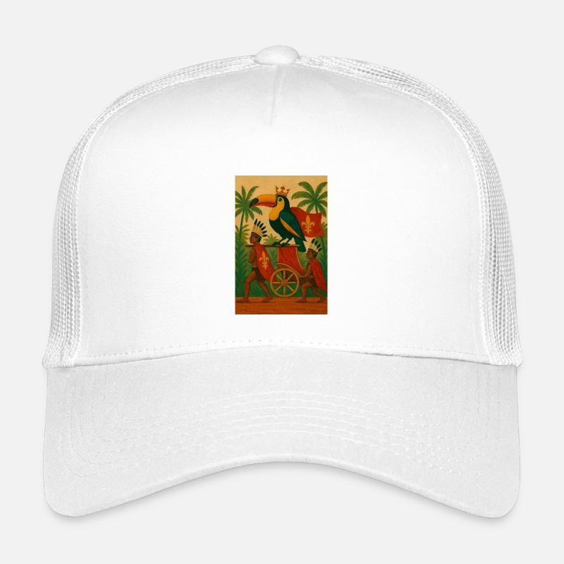 Toucan King and Colonial Chariot Kids’ Trucker Cap