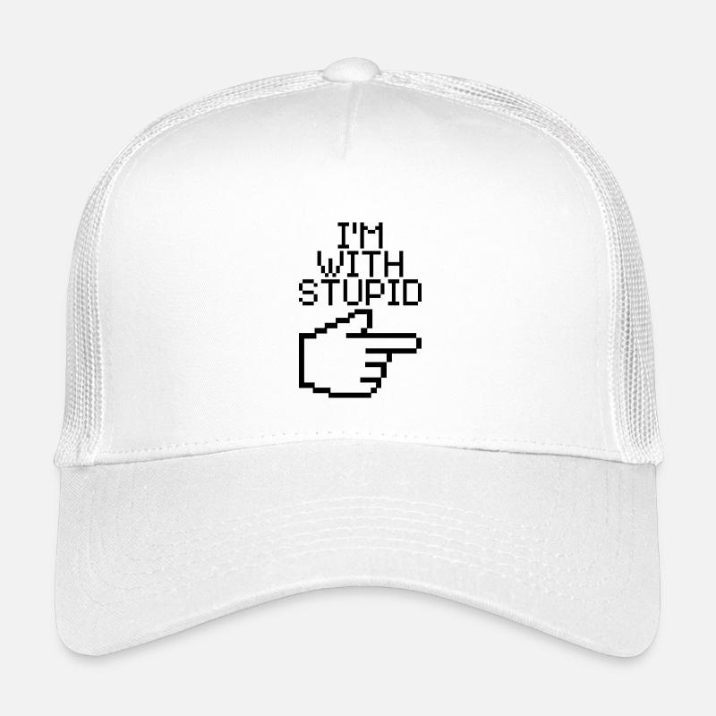 Je suis avec Stupid – Lustiger IT Spruch Casquette trucker enfant