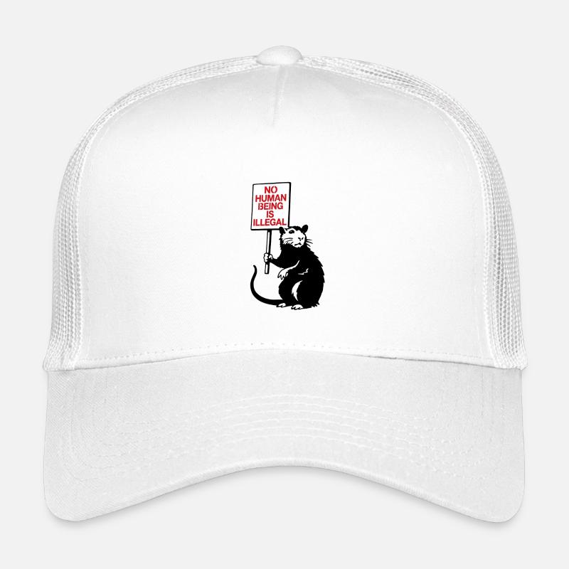 No Human Being is Illegal - Kinder Trucker-Cap - Weiß