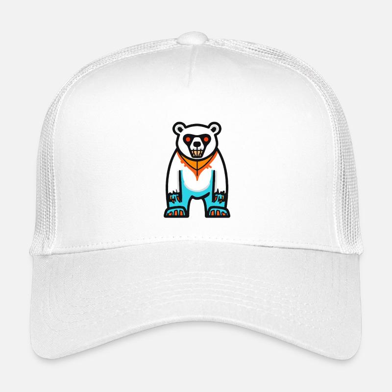 Polar Bear Halloween Zombie Kids’ Trucker Cap