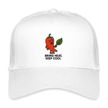 Bring Heat, Keep Cool - Kids’ Trucker Cap - white - Front