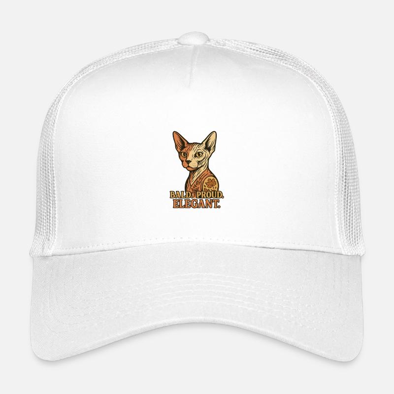 Sphynx Cat - Kinder Trucker-Cap - Weiß