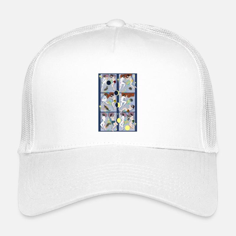 Nacht Nacht Tiger - Kinder Trucker-Cap - Weiß