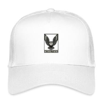 Nachtaktiv von Nature Owl - Kinder Trucker-Cap - Weiß - Vorne