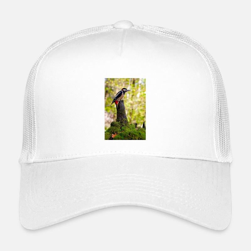 Crimson Crest Woodpecker Forest - Kinder Trucker-Cap - Weiß