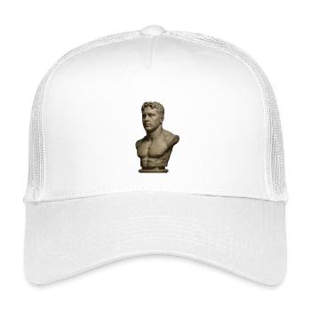 Statue - Kinder Trucker-Cap - Weiß - Vorne