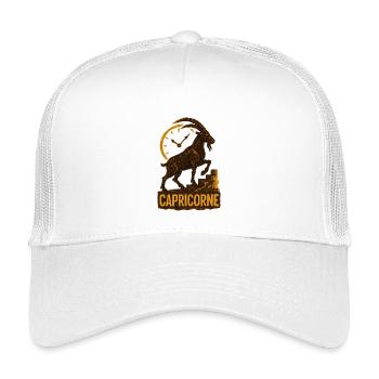 Steinbock Sternzeichen - Astrologie - Kinder Trucker-Cap - Weiß - Vorne