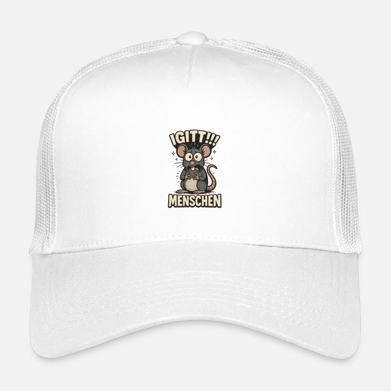 Igitt Menschen - Kinder Trucker-Cap - Weiß