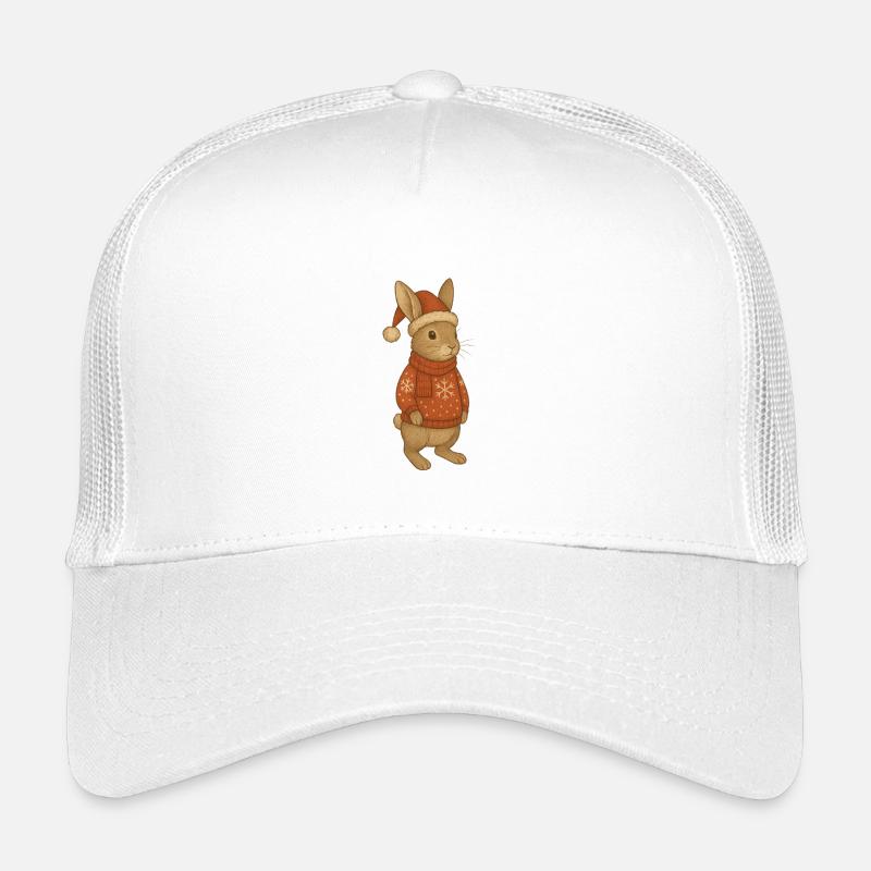 Hase_Weihnachten - Kinder Trucker-Cap - Weiß