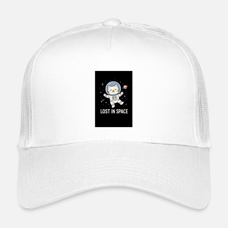 Katzenastronaut Lost in Space Kinder Trucker-Cap