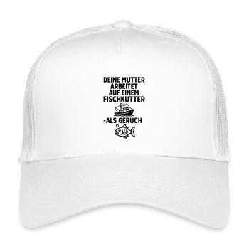 fischkutter deine mutter witze - Kinder Trucker-Cap - Weiß - Vorne