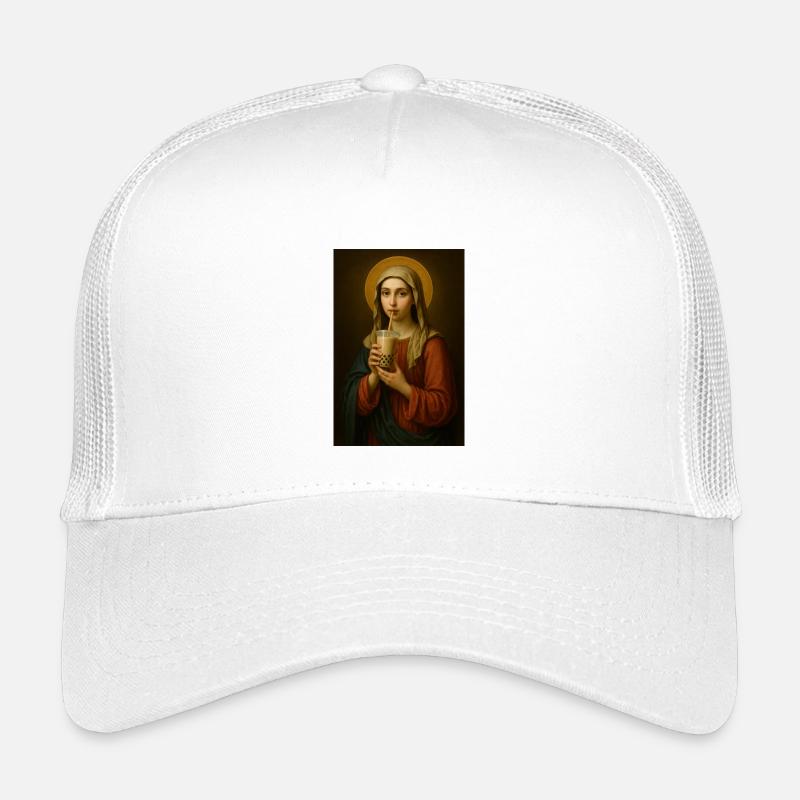 Heilige trinkt Bubble Tea Kinder Trucker-Cap