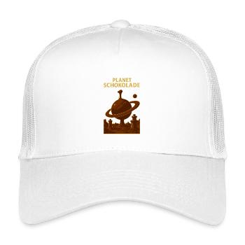 Planet Chocolate Chocolate Fountain - Kids’ Trucker Cap - white - Front