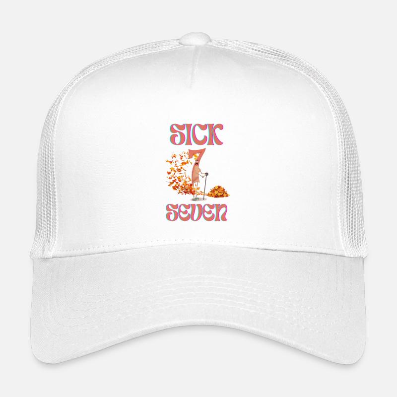 67 Sick Seven - Kinder Trucker-Cap - Weiß