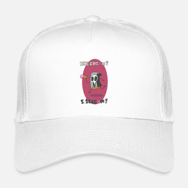Eis? Ich schreie! - Kinder Trucker-Cap - Weiß