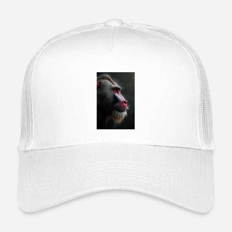 Mandrill-Blick in Samtennacht Kinder Trucker-Cap