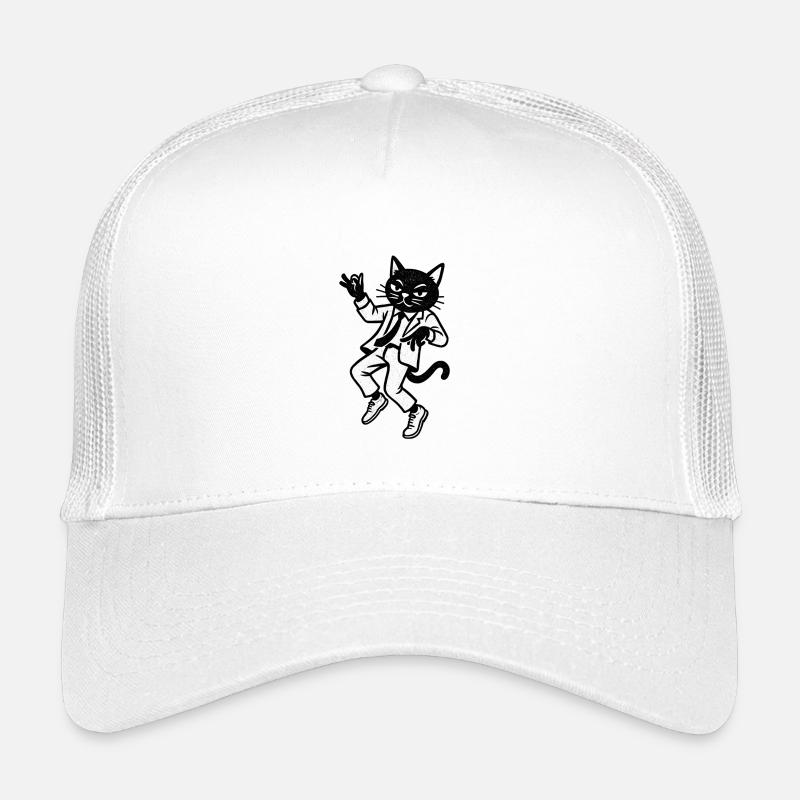 Chat jazz en costume en danse Casquette trucker enfant