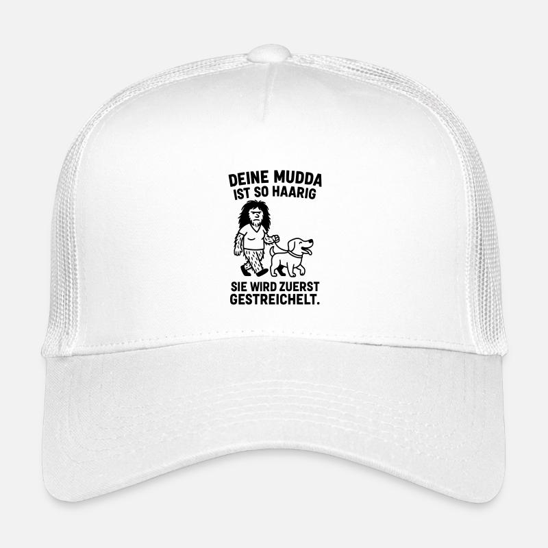 deine mutter haarig witz - Kinder Trucker-Cap - Weiß