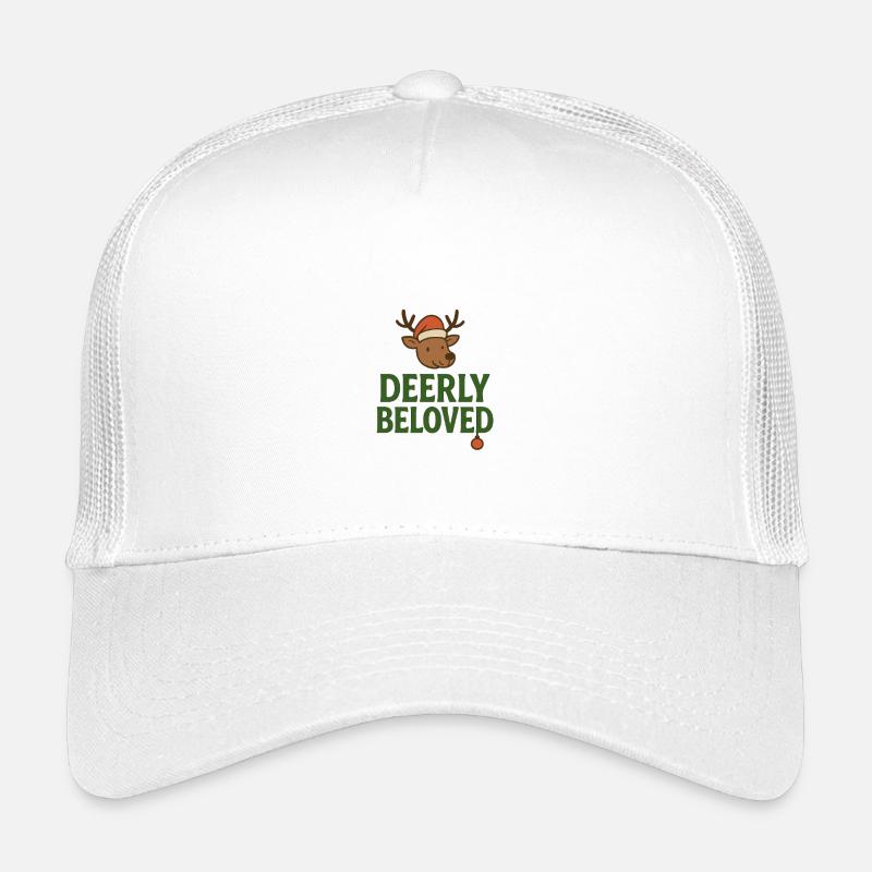 Hirschgeliebter Santa Deer - Kinder Trucker-Cap - Weiß