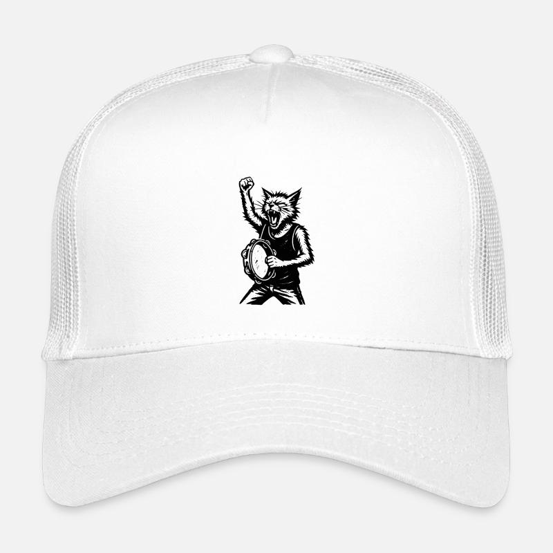 Cat Drummer Storm Kids’ Trucker Cap