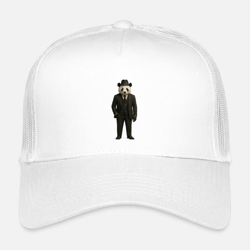 Panda in Elegant Costume Kids’ Trucker Cap