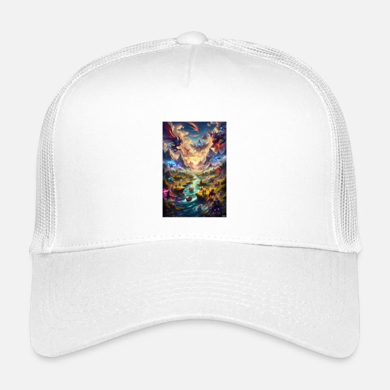 Affrontement de l’Aube du Dragon au-dessus des Sommets de la Vallée Casquette trucker enfant