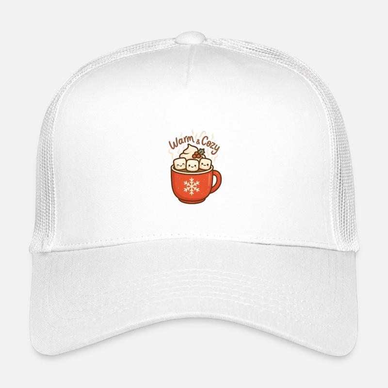 Warmes Kakao mit Marshmallows Kinder Trucker-Cap