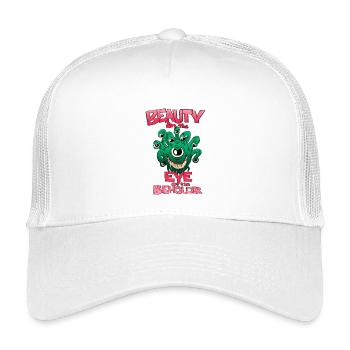 Beauty In The Eye Beholder Fantasy Monster RPG - Kids’ Trucker Cap - white - Front