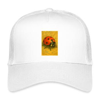 Red Ladybug Art Print - Kids’ Trucker Cap - white - Front