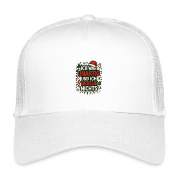 Vilain et je ne regrette rien – dire Noël - Casquette trucker enfant - blanc - Devant