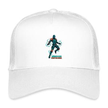 Cyberpunk Hero - Comic Illustration - Kids’ Trucker Cap - white - Front