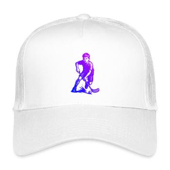 Style floorball pour toutes les occasions - Casquette trucker enfant - blanc - Devant