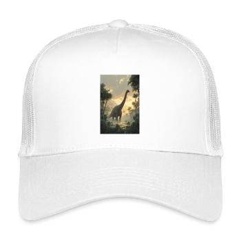 Dinosaurier-Morgendämmerung im Dschungel - Kinder Trucker-Cap - Weiß - Vorne
